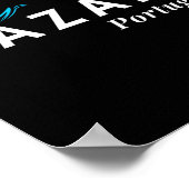 Nazare Portugal Wave Surf Surfing Surfer  ポスター (角)