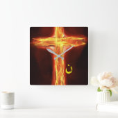 "Nazarene " スクエア壁時計 (ホーム)