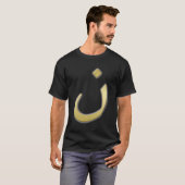 Nazarineのための金N -黒の… Tシャツ (正面フル)