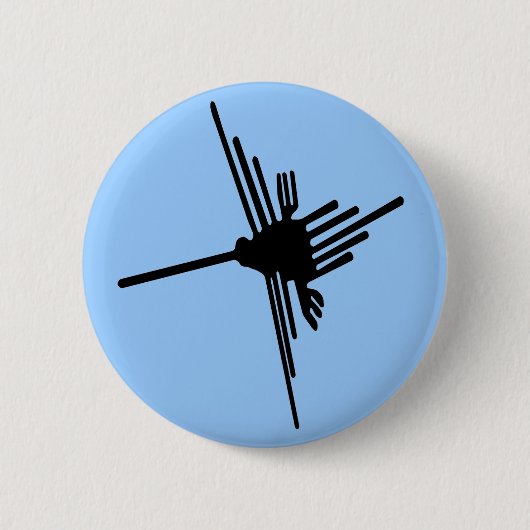 Nazcaのハチドリボタン 缶バッジ (正面)