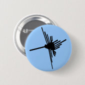 Nazcaのハチドリボタン 缶バッジ (正面&裏面)