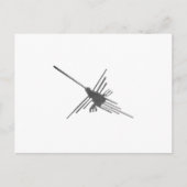 Nazcaはハチドリの新聞用紙を並べます ポストカード (正面)