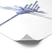 Nazca Hummingbirdガラスのポスター ポスター (角)