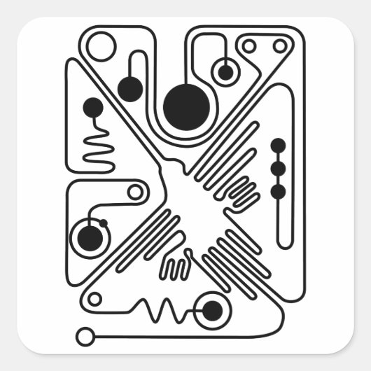 Nazca Hummingbird スクエアシール (正面)