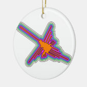 Nazca Hummingbird Peru Drawing セラミックオーナメント (左)