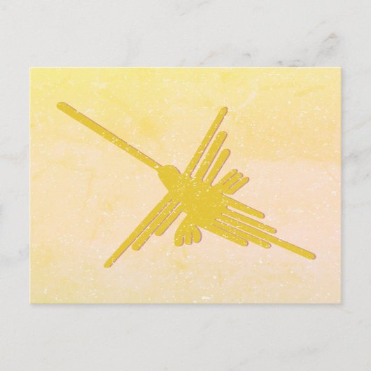 Nazca Lines Hummingbird Drawing, Peru ポストカード (正面)