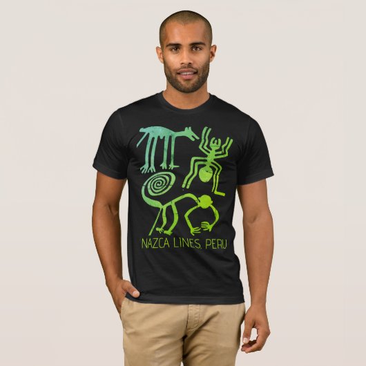 Nazca Lines, Peru Aliens Tシャツ (正面フル)