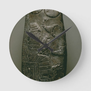 Nazimaruttashバビロン、c.1328-の王の、Kudurru ラウンド壁時計