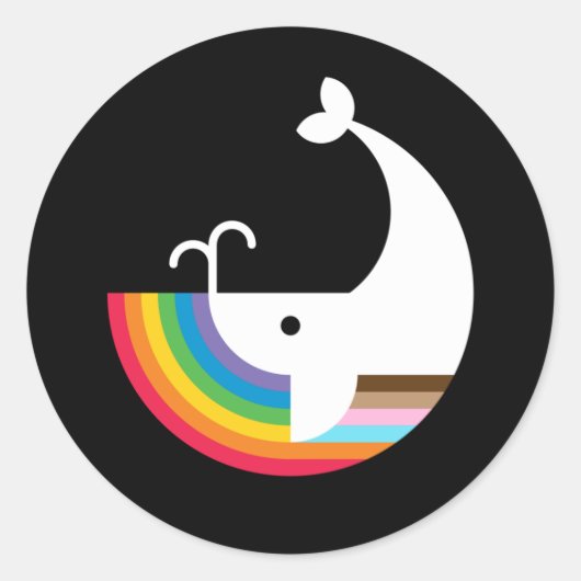 NBプライドホエールステッカー ラウンドシール (正面)