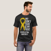 NB私の息子の戦いは私の戦いneuroblastoma Awaren Tシャツ (正面フル)