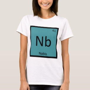 Nb - ナビス アート化学 周期表シンボル tシャツ