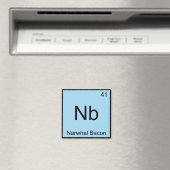 Nb - Narwhal Bacon Chemistry Elementシンボルティー マグネット (インサイチュ (食洗機))