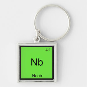 Nb - Noob Chemistry Element Symbol おもしろい Newbie キーホルダー
