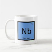 Nb - Not Bad ミーム 化学元素記号 コーヒーマグカップ (左)