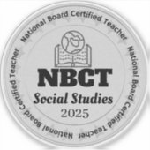 NBCTカスタム社会勉強先生全国委員会 シール (正面)