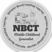 NBCTボード認定先生中部幼年期 シール (正面)