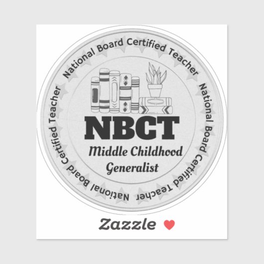NBCTボード認定先生中部幼年期 シール (シート)