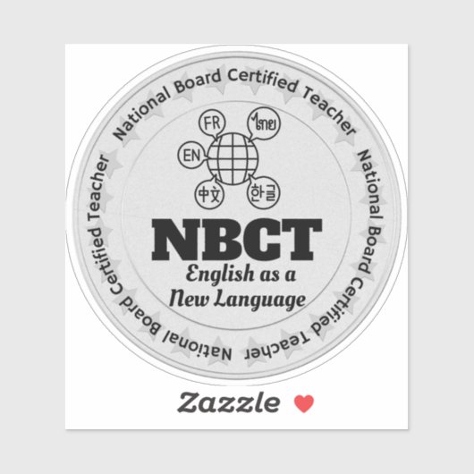 NBCT先生英語を新言語として シール (シート)