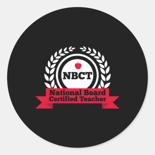 Nbct National Board認定先生評価 ラウンドシール (正面)