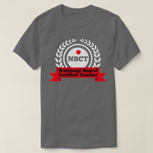 NBCT National Board認定先生評価 Tシャツ (デザイン正面)