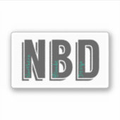 NBDロゴシール シール (正面)