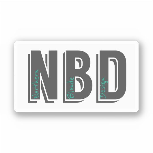 NBDロゴシール シール (正面)