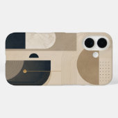 NBGのラグジュアリー・ミニマリスト幾何学抽象デザイン Case-Mate iPhoneケース (裏面 (横))