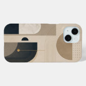 NBGのラグジュアリー・ミニマリスト幾何学抽象デザイン Case-Mate iPhoneケース (裏面 (横))