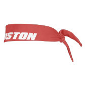 nBostonのヘッドバンドの赤 タイヘッドバンド (回転90)