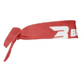 nBostonのヘッドバンドの赤 タイヘッドバンド (回転270)