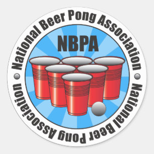 NBPA国民ビールPong連合のスターバスト ラウンドシール