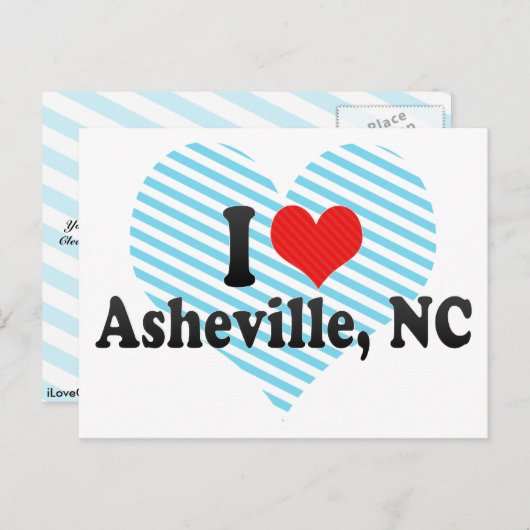 NCのアッシュビルが大好き ポストカード (正面/裏面)