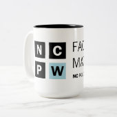 NCの方針の腕時計: 事実の問題|のマグ ツートーンマグカップ (正面左)