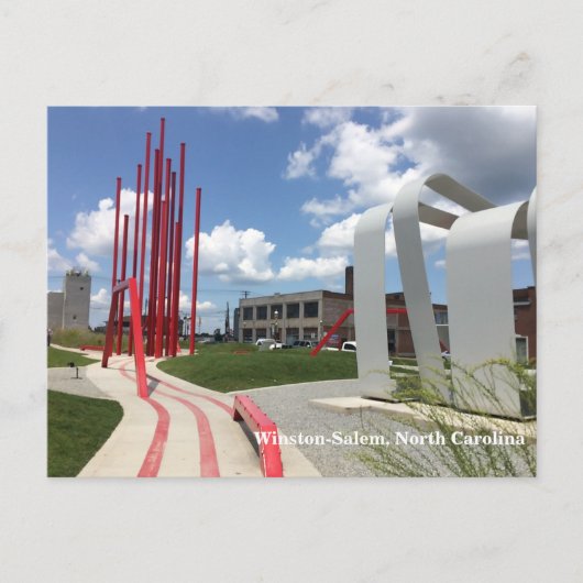 NCウィンストン・サレムからの挨拶。ポストカード ポストカード (正面)