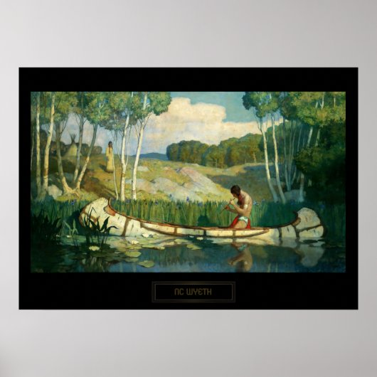 NCウェイスウェスタン絵画ズインディアンラブコール ポスター (正面)