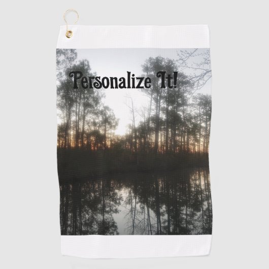 NCサンライズ横素朴面図 ゴルフタオル (正面)