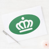 NCシャーロット国旗(変種) 楕円形シール (封筒)