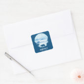 NCステッカー、アッシュビル スクエアシール (封筒)