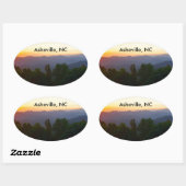 NCステッカー、アッシュビル 楕円形シール