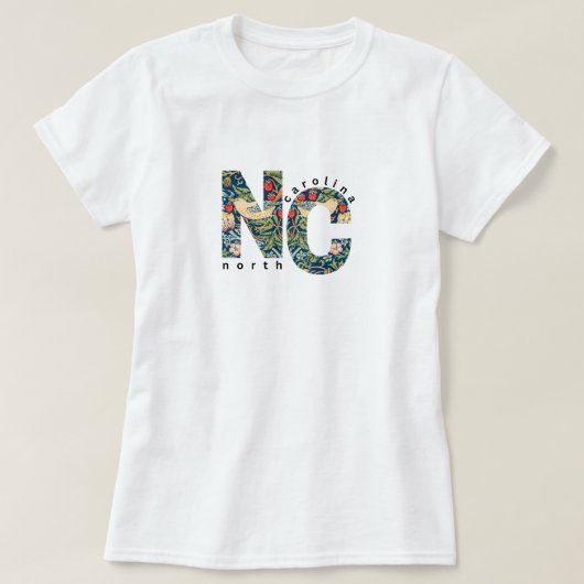 NCノースカロライナ基本Tシャツ Tシャツ (デザイン正面)