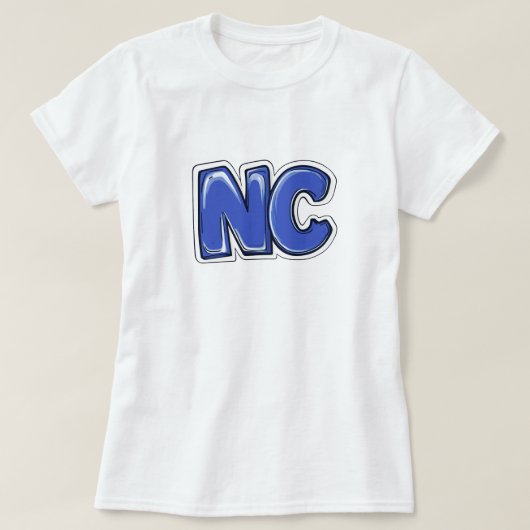NCノースカロライナ Tシャツ (デザイン正面)