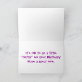 NCピーナッツハッピーバースデー! カード (内部)