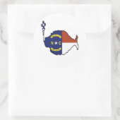 NCフィッシュステッカー ラウンドシール (バッグ)