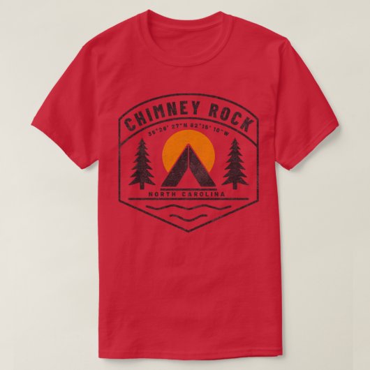 NCマウンテンシティズChimney Rock NCの訪問 Tシャツ (デザイン正面)