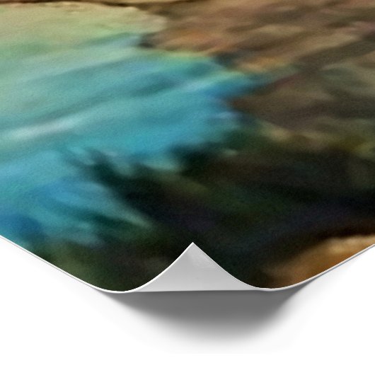 NCワイエスで馬に水をやったカウボーイ ポスター (角)