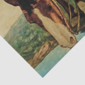 NCワイエスで馬に水をやったカウボーイ 薄葉紙 (詳細)