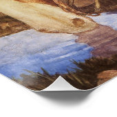 NCワイエスで馬に水を与えるカウボーイ、ヴィンテージ・アート ポスター (コーナー)