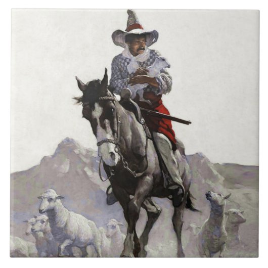 NCワイエスによって救出された西洋アート タイル (正面)