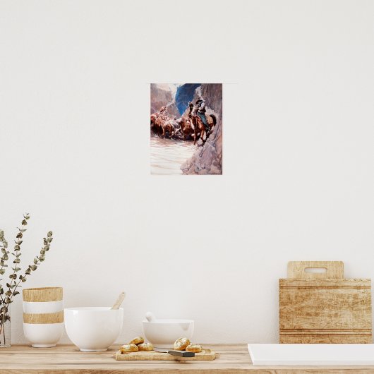 NCワイエスによる西洋美術の丸め ポスター (キッチン)