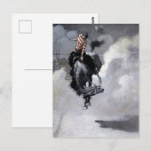NCワイエスによる西部劇アート「砂塵」 ポストカード (正面/裏面)